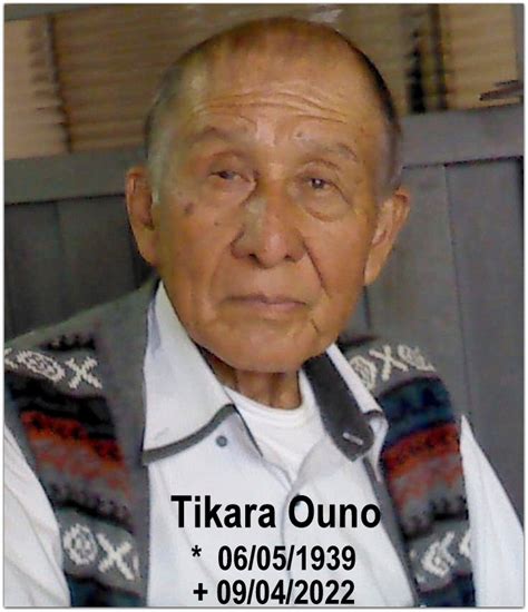 NOTA DE FALECIMENTO: Tikara Ouno .